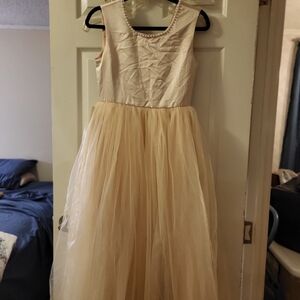 Elegant Cream Kids Dress